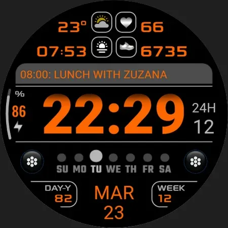 PW72 Sport Digi Watch Face screenshot 30