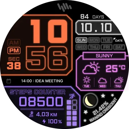 SamWatch Digital Neon 3 screenshot 34