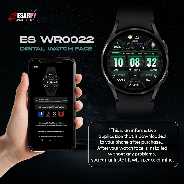 ES WR0022 – Sport Watch Face screenshot 20