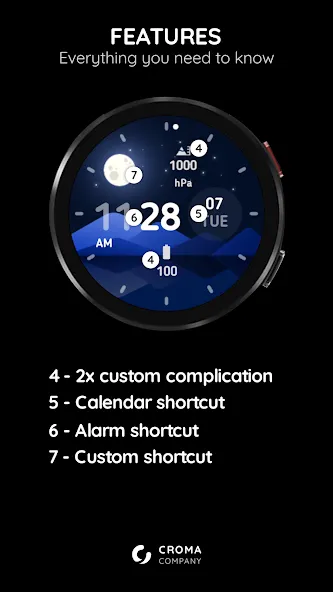 Stargazing Digital Wear OS screenshot 3