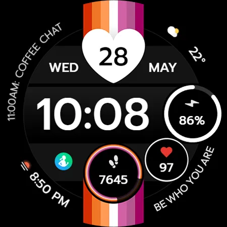 TVV Pride 2 Digital Watch Face screenshot 8