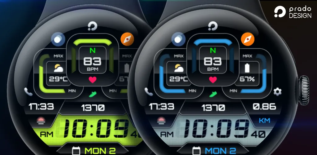 PRADO X81 Digital Watch Face screenshot 1
