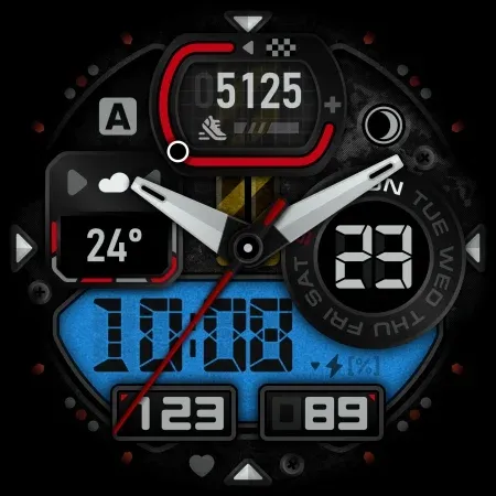 SH019 Watch Face, WearOS watch screenshot 16
