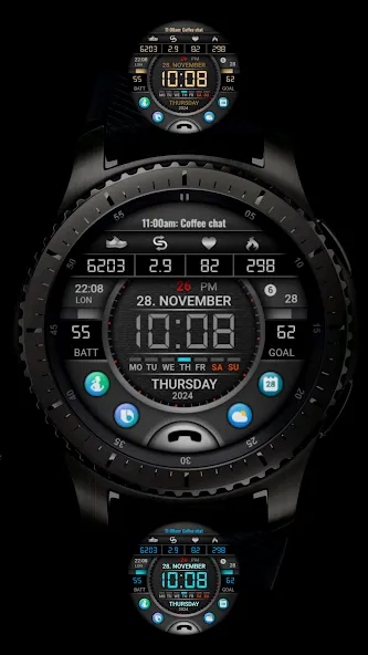 PW106 MultiFunction Watch Face screenshot 1