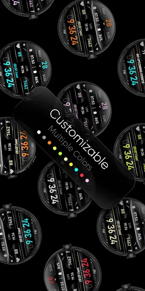 Digital Watch Face - RE03 screenshot 5