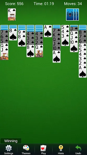 Spider Solitaire - Card Games screenshot 1