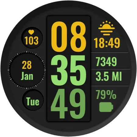 Column Watch Face screenshot 12