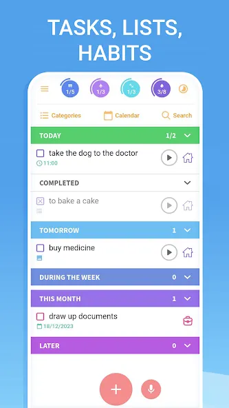 To-do list - tasks planner screenshot 1