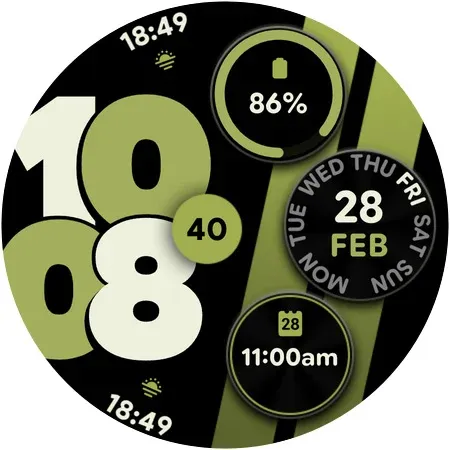 Sporty Pixel - Watch face screenshot 7