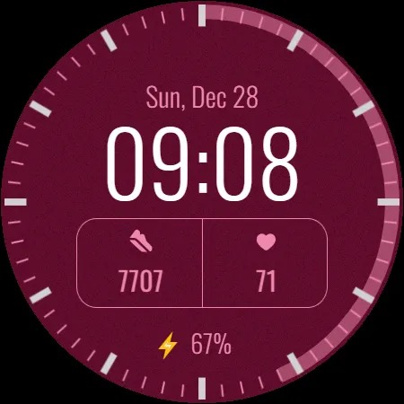 Digital watch face D26 screenshot 39