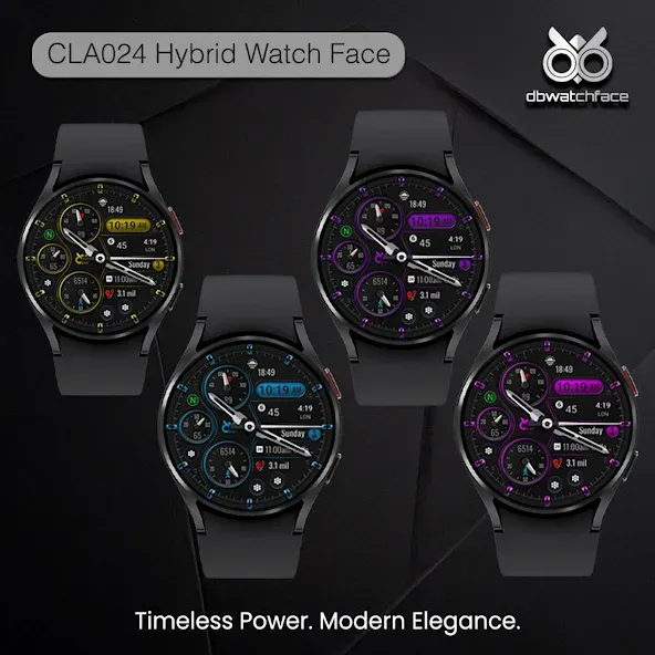 CLA024 Hybrid Watch Face screenshot 11