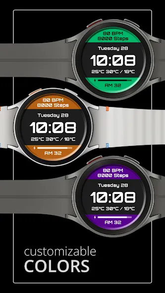 DADAM112: Digital Watch Face screenshot 3