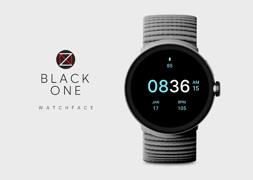 Black One Watch Face screenshot 1