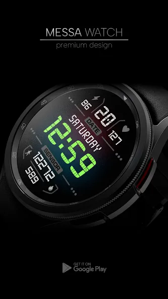 Digital Watch Face Sport Wear screenshot 3