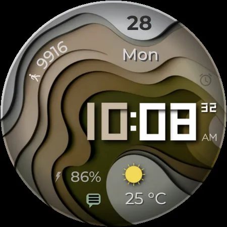 WAVES - Digital Watch Face screenshot 7