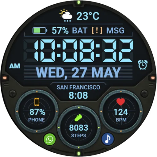WFP 354 Tactical Watch face screenshot 44