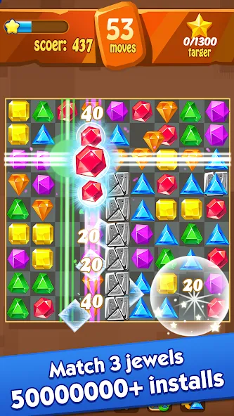 Jewels Classic - Crush Jewels screenshot 1
