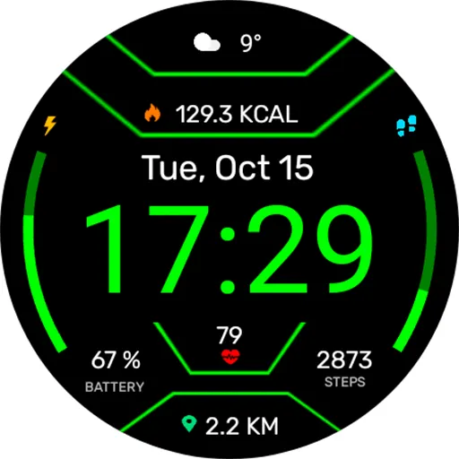 Digital Mites Watch face screenshot 16
