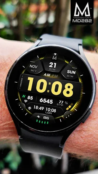 MD282 3D Digital watch face screenshot 4