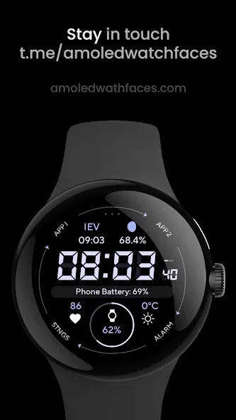 Marine Digital: Watch face screenshot 4