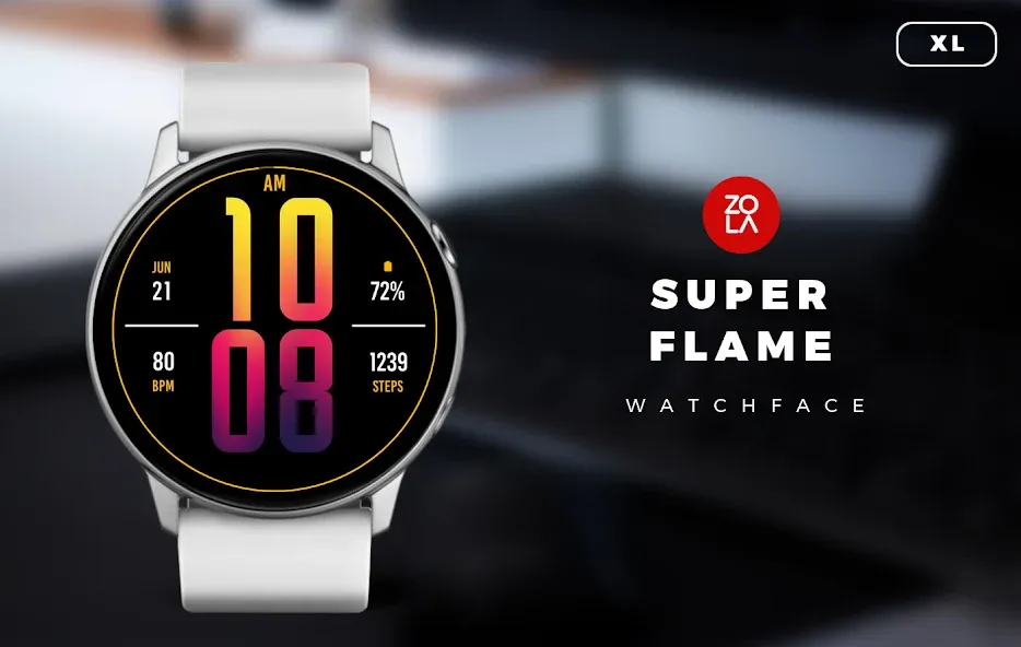 Super Flame XL Watch Face screenshot 1