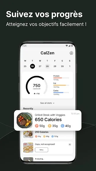 Compteur de Calories - CalZen screenshot 3