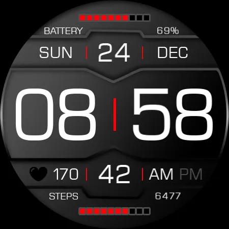 Key118 Digital Watch Face screenshot 25