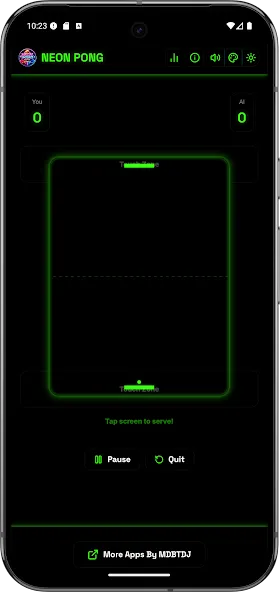 Neon Pong Master Offline Play screenshot 3