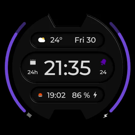 DADAM56: Digital Watch Face screenshot 22