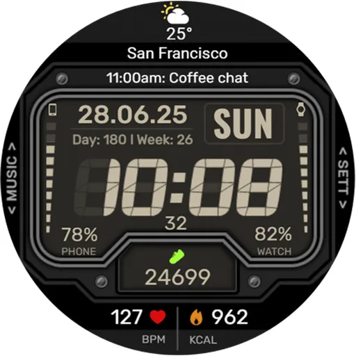 WFP 151 Old school watch face screenshot 47