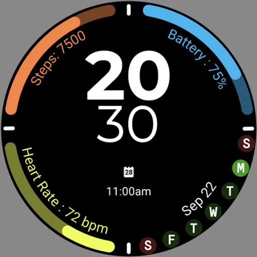 Active Sport Time Watch face screenshot 14