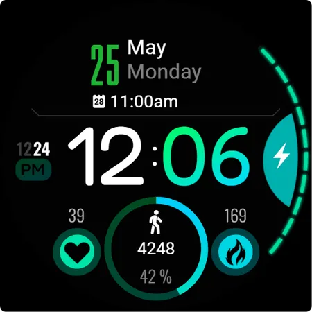 WearOs Amoled Watch Face TMZ screenshot 21