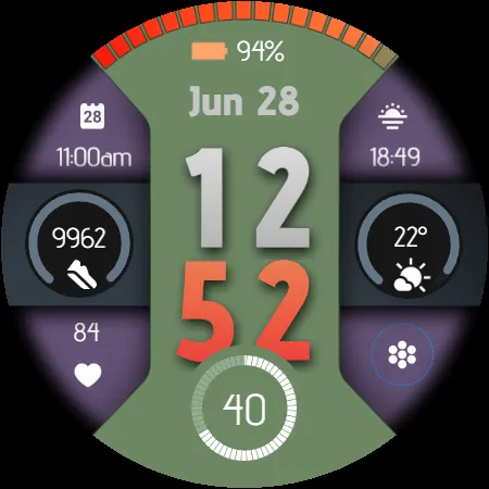 Digital Watchface D9 screenshot 24