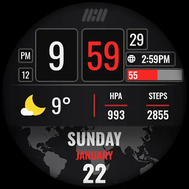 Tancha S54 Digital Watch Face screenshot 18