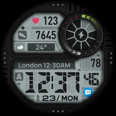 SH050 Watch Face, WearOS watch screenshot 9