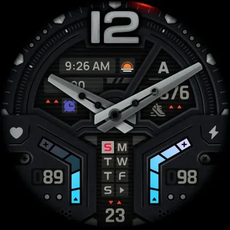 SH068 Watch Face, WearOS watch screenshot 10