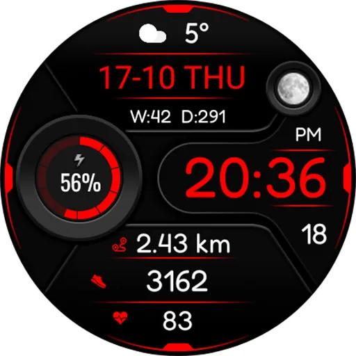 Animated Onysy Watch face screenshot 19