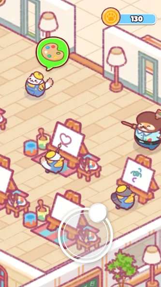 고양이 학교 : 귀여운 방치형 타이쿤 게임 screenshot 5