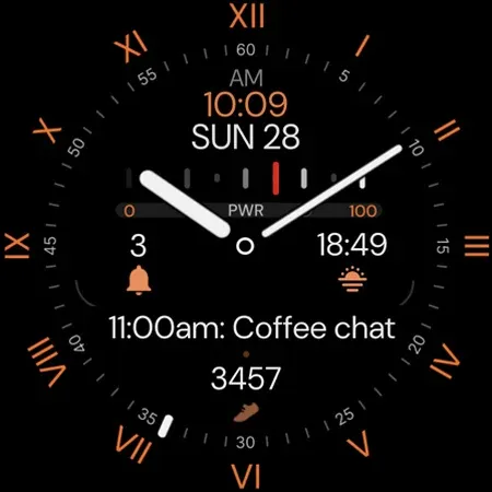 Minimal Black v32 Watch Face screenshot 9