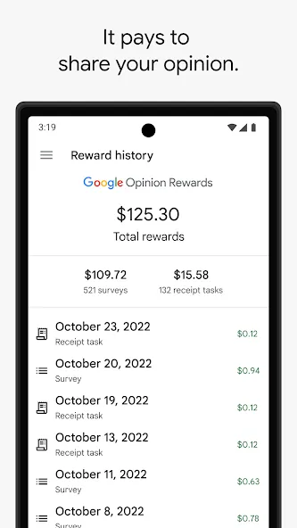 Google Opinion Rewards screenshot 1