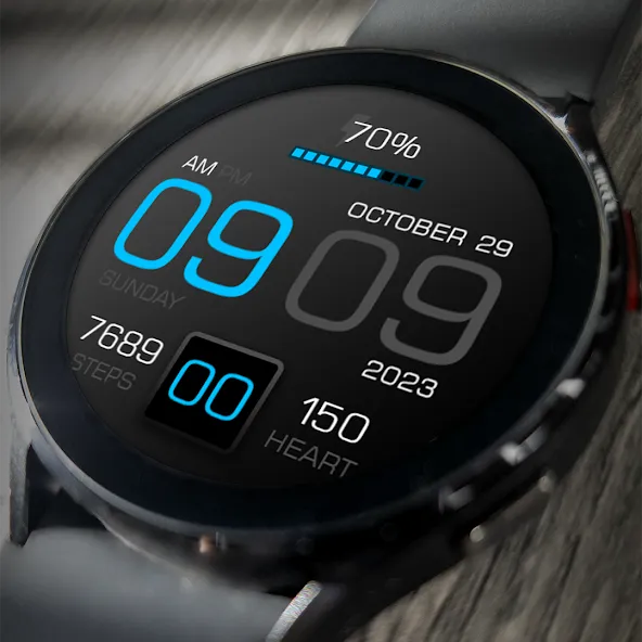 Key083 Digital Watch Face screenshot 1