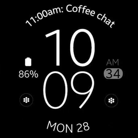 Simple Purple watch face screenshot 10