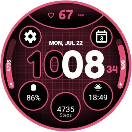 Grid Watch Face by HuskyDEV screenshot 7
