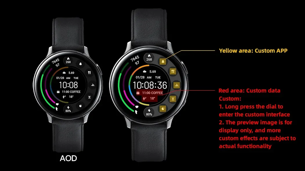 ZKin Watch Face Grey Color screenshot 8