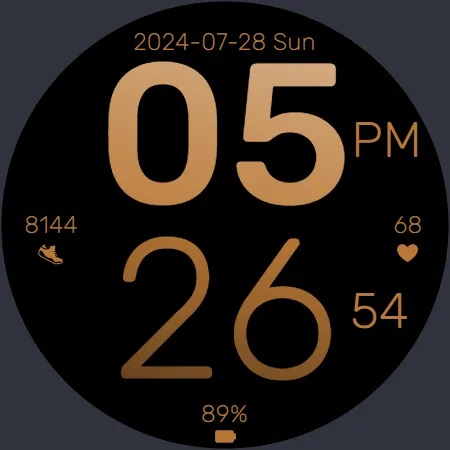 Rose Gold Elegant Watch Face screenshot 7