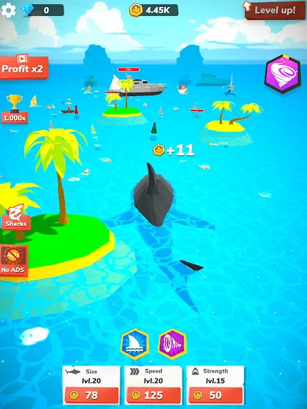 アイドルシャークワールド - タイクーンゲーム screenshot 9