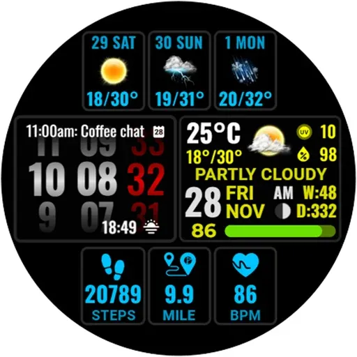 Weather hours and days NTV600 screenshot 25