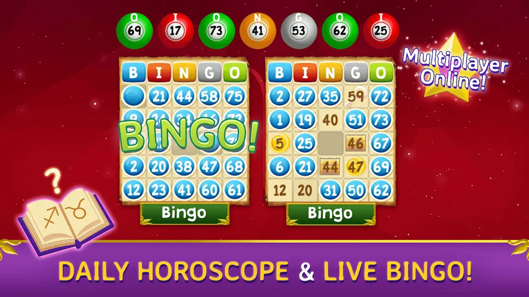 Zodi Bingo Tombola & Horoscope screenshot 1