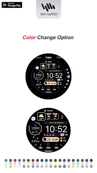 SamWatch Flat Color 2 screenshot 5