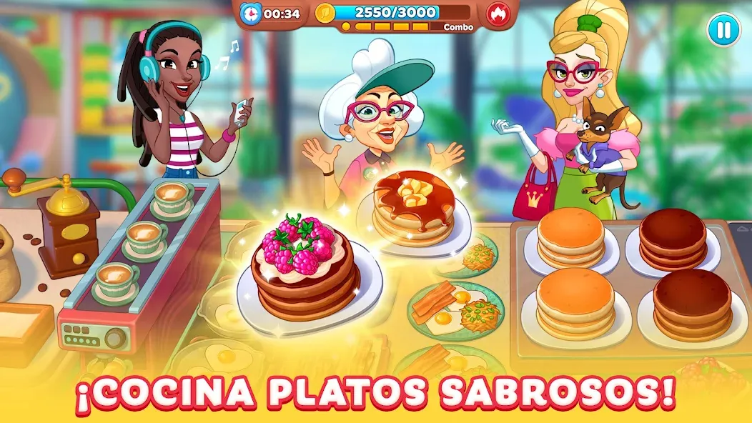 Chef Friends: cafe food game screenshot 1